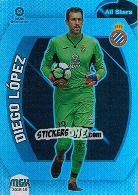Sticker Diego López - Liga 2018-2019. Megacracks n. 215 - Panini