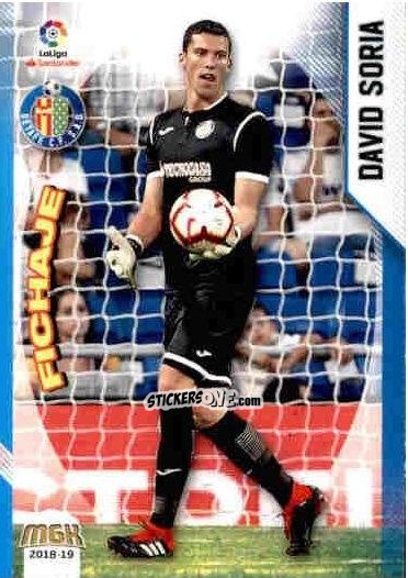 Figurina David Soria - Liga 2018-2019. Megacracks n. 218 - Panini