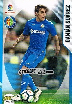 Sticker Damián Suárez - Liga 2018-2019. Megacracks - Panini
