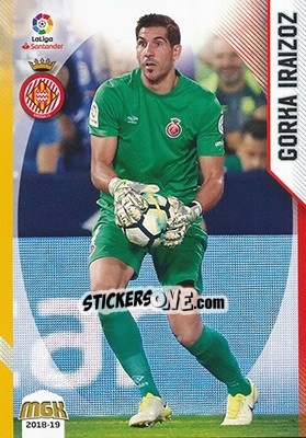 Figurina Gorka Iraizoz - Liga 2018-2019. Megacracks - Panini