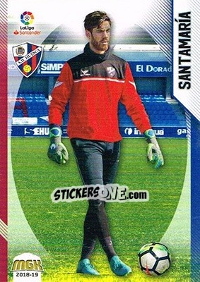 Sticker Santamaría - Liga 2018-2019. Megacracks n. 273 - Panini