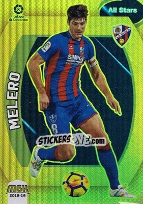 Sticker Melero - Liga 2018-2019. Megacracks n. 295 - Panini