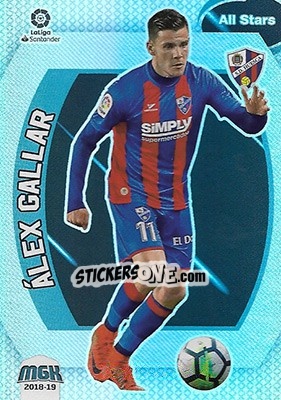 Sticker Álex Galar - Liga 2018-2019. Megacracks - Panini