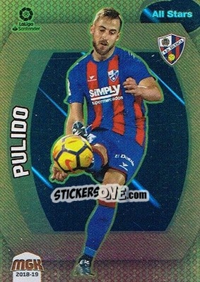 Cromo Pulido - Liga 2018-2019. Megacracks - Panini