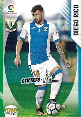 Cromo Diego Rico - Liga 2018-2019. Megacracks n. 306 - Panini
