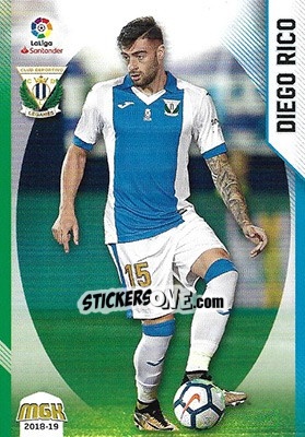 Cromo Diego Rico - Liga 2018-2019. Megacracks - Panini