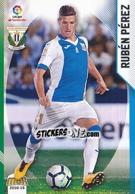 Cromo Rubén Pérez - Liga 2018-2019. Megacracks - Panini