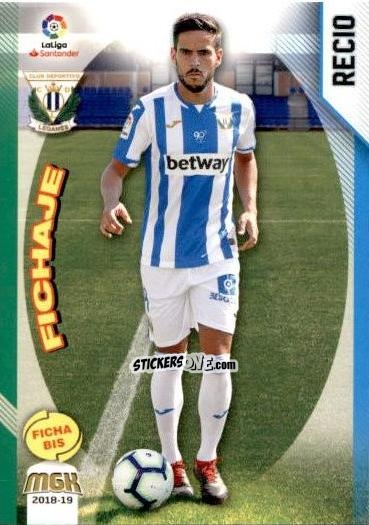 Cromo Recio - Liga 2018-2019. Megacracks n. 309bis - Panini