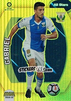 Cromo Gabriel - Liga 2018-2019. Megacracks - Panini