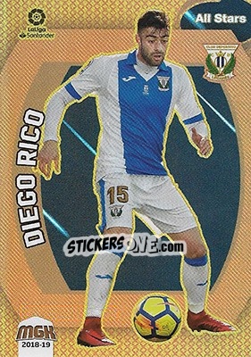 Cromo Diego Rico - Liga 2018-2019. Megacracks n. 324 - Panini