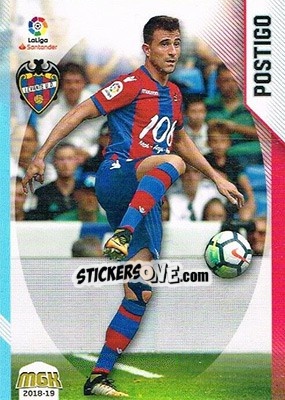 Sticker Postigo - Liga 2018-2019. Megacracks - Panini