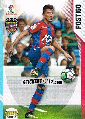 Cromo Postigo - Liga 2018-2019. Megacracks - Panini