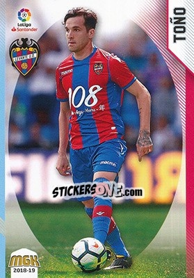 Sticker Toño - Liga 2018-2019. Megacracks n. 334 - Panini