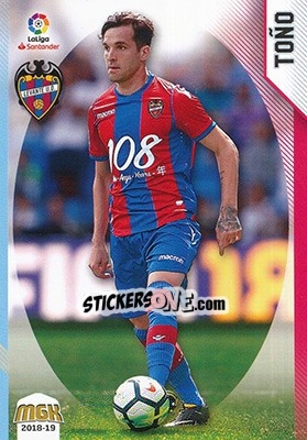 Cromo Toño - Liga 2018-2019. Megacracks - Panini