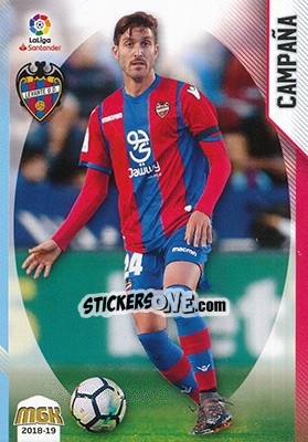 Sticker Campaña - Liga 2018-2019. Megacracks n. 337 - Panini