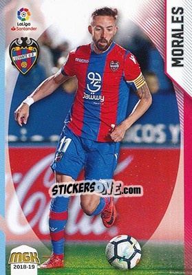 Sticker Morales - Liga 2018-2019. Megacracks - Panini