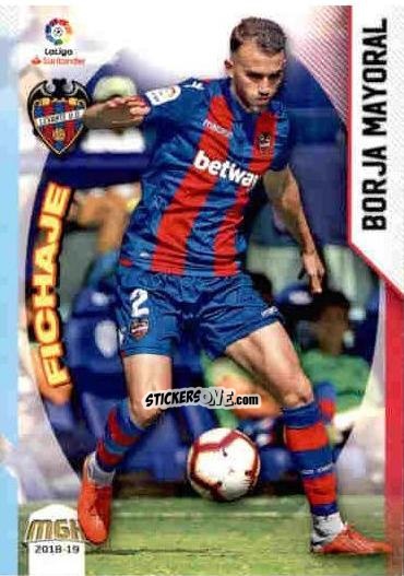 Sticker Borja Mayoral - Liga 2018-2019. Megacracks n. 342 - Panini