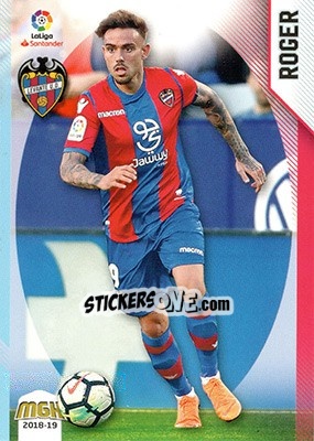 Sticker Roger - Liga 2018-2019. Megacracks n. 344 - Panini