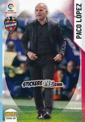 Sticker Paco López - Liga 2018-2019. Megacracks - Panini