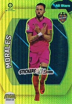 Figurina Morales - Liga 2018-2019. Megacracks - Panini