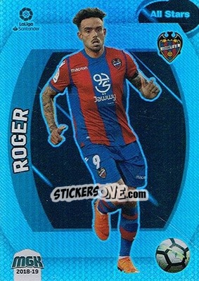 Sticker Roger - Liga 2018-2019. Megacracks n. 350 - Panini