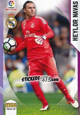 Sticker Keylor Navas - Liga 2018-2019. Megacracks n. 353 - Panini