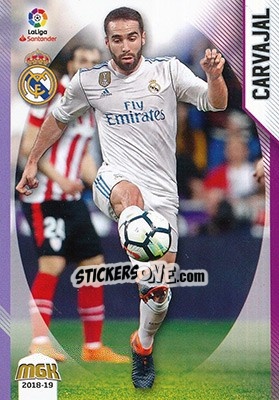 Sticker Carvajal - Liga 2018-2019. Megacracks n. 355 - Panini