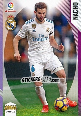 Sticker Nacho Fernández - Liga 2018-2019. Megacracks n. 356 - Panini
