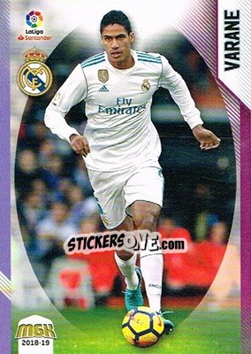 Sticker Varane - Liga 2018-2019. Megacracks n. 357 - Panini