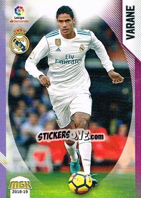 Cromo Varane - Liga 2018-2019. Megacracks - Panini