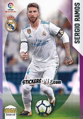 Sticker Sergio Ramos - Liga 2018-2019. Megacracks n. 358 - Panini