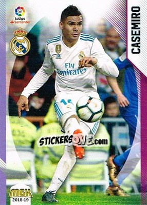 Sticker Casemiro - Liga 2018-2019. Megacracks n. 362 - Panini