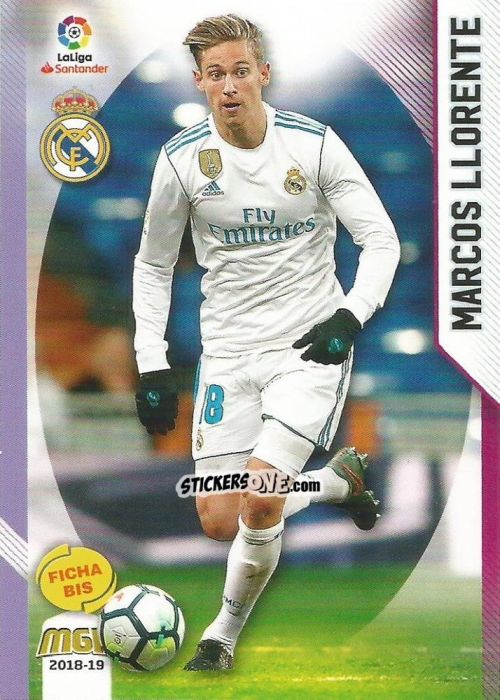 Cromo Marcos Llorente - Liga 2018-2019. Megacracks n. 365bis - Panini