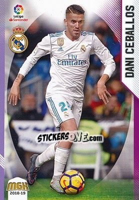 Sticker Dani Ceballos - Liga 2018-2019. Megacracks n. 366 - Panini