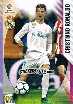 Sticker Cristiano Ronaldo - Liga 2018-2019. Megacracks n. 372 - Panini