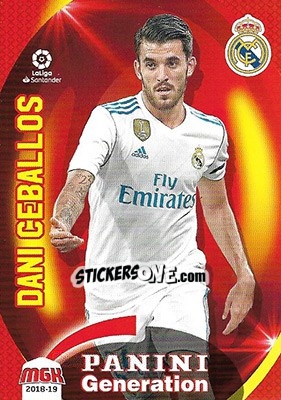 Sticker Dani Ceballos - Liga 2018-2019. Megacracks n. 375 - Panini