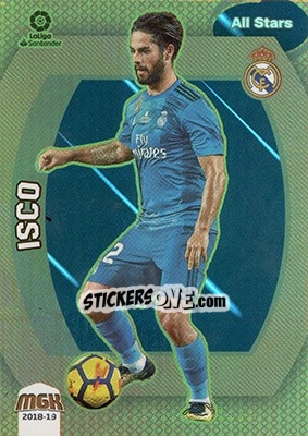 Sticker Isco - Liga 2018-2019. Megacracks n. 378 - Panini