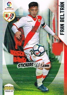 Cromo Fran Beltrán - Liga 2018-2019. Megacracks - Panini