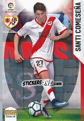 Sticker Santi Comesaña - Liga 2018-2019. Megacracks n. 390 - Panini