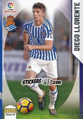 Sticker Diego Llorente - Liga 2018-2019. Megacracks n. 411 - Panini