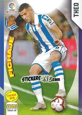 Sticker Theo Hernández - Liga 2018-2019. Megacracks n. 414bis - Panini