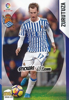 Sticker Zurutuza - Liga 2018-2019. Megacracks - Panini