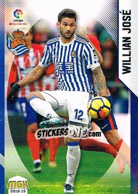 Sticker Willian José - Liga 2018-2019. Megacracks - Panini