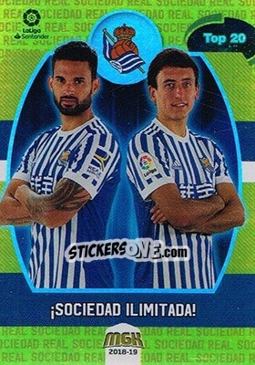 Sticker Sociedad Ilimitada - Liga 2018-2019. Megacracks - Panini