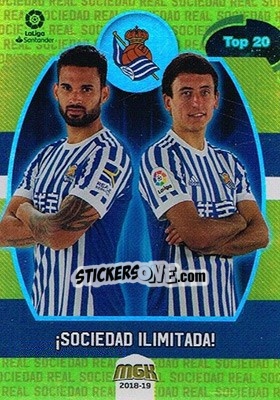 Sticker Sociedad Ilimitada - Liga 2018-2019. Megacracks n. 428 - Panini