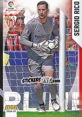 Sticker Sergio Rico - Liga 2018-2019. Megacracks n. 434 - Panini