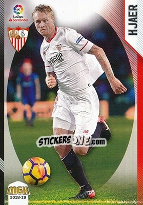 Sticker Kjaer - Liga 2018-2019. Megacracks - Panini