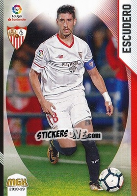 Cromo Escudero - Liga 2018-2019. Megacracks - Panini