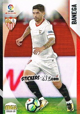 Sticker Banega - Liga 2018-2019. Megacracks n. 444 - Panini