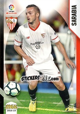 Sticker Sarabia - Liga 2018-2019. Megacracks n. 448 - Panini